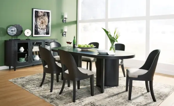 Alternative view of Rowanbeck Dining Table and 6 Chairs