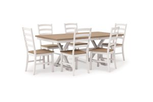 Purlaney Dining Table and 6 Chairs
