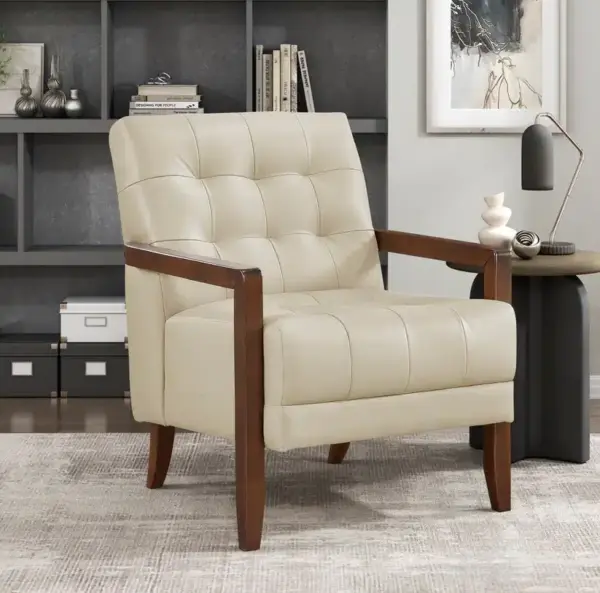 Alternative view of Contemporary Leather Accent Chair