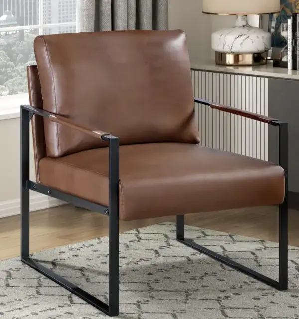 Alternative view of Contemporary Faux Leather Accent Chair