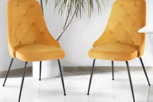 Alternative view of Modern Velvet Dining Chair Set of 2