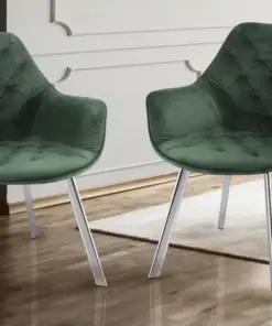 Alternative view of Modern Velvet Dining Chair