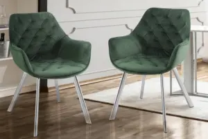 Alternative view of Modern Velvet Dining Chair