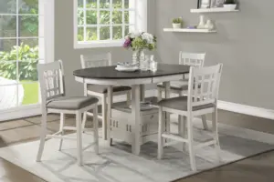 Alternative view of 2423W 5pc Counter Height Dining Set