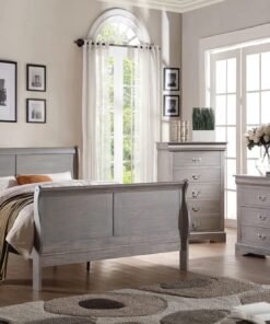 Louis Phillipe Bedroom Set (Grey)