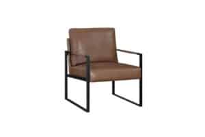 Contemporary Faux Leather Accent Chair