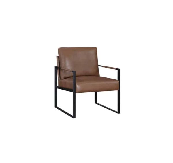 Contemporary Faux Leather Accent Chair