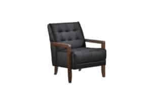 Contemporary Leather Accent Chair