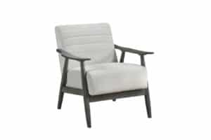 Contemporary Fabric Wooden Accent Chair