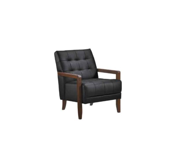 Contemporary Leather Accent Chair