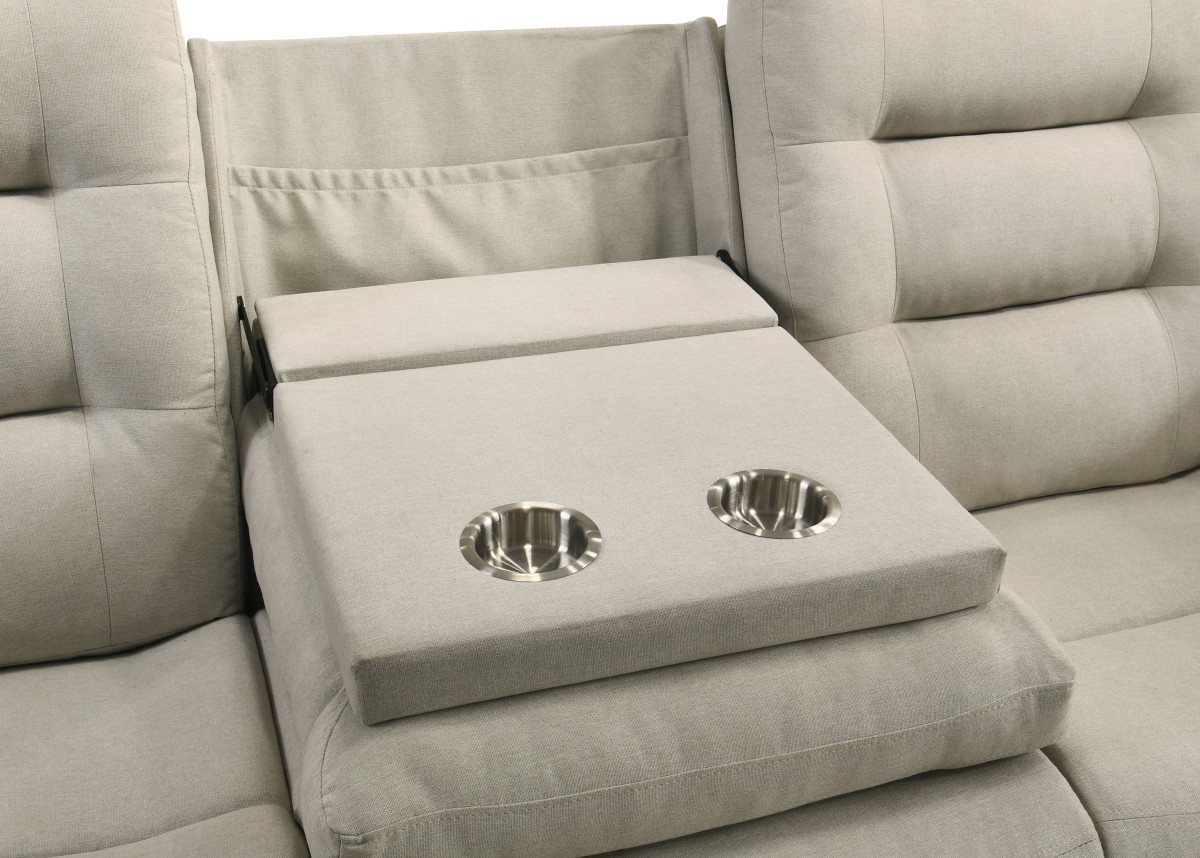 Recliner Sofa Beige - Image 3