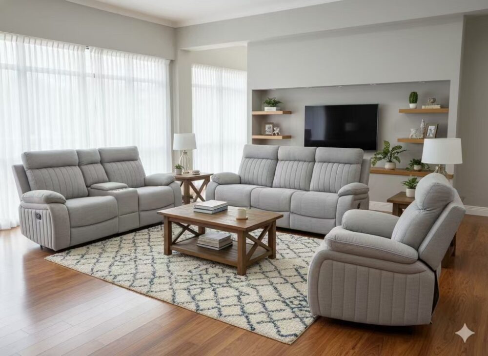 Alternative view of Recliner Sofa Stone