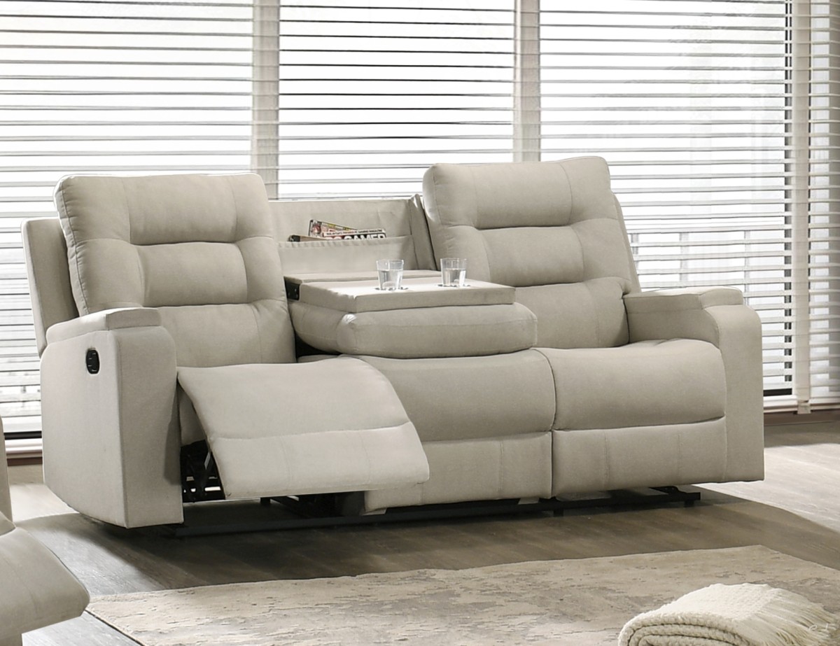 Recliner Sofa Beige - Image 4