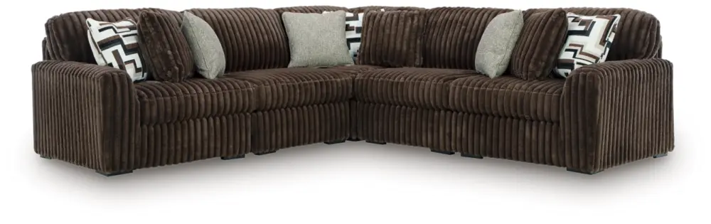 Alternative view of Midnight-Madness 5-Piece Sectional