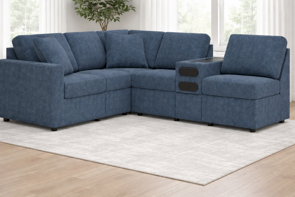 Modmax 6-Piece Sectional with Audio Console