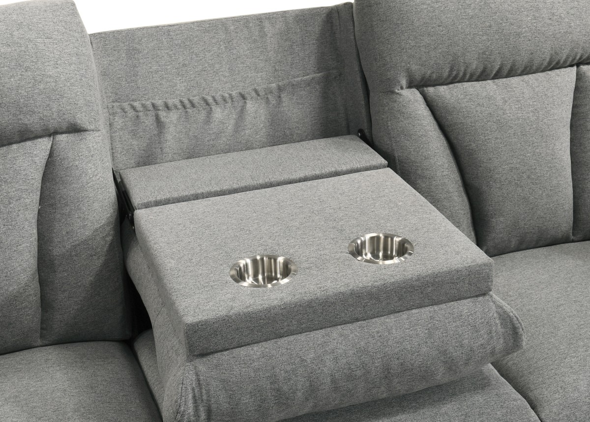 Recliner Sofa Grey - Image 4
