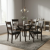Ladder Back 5 Pieces Round Dining Set - Furniture Trends