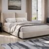 Queen Bed Frame - Beige - Furniture Trends