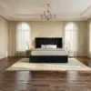 Eva Lift-Up Storage Bed – Black - Furniture Trends