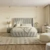 Eva Lift-Up Storage Bed – Light Gray - Furniture Trends