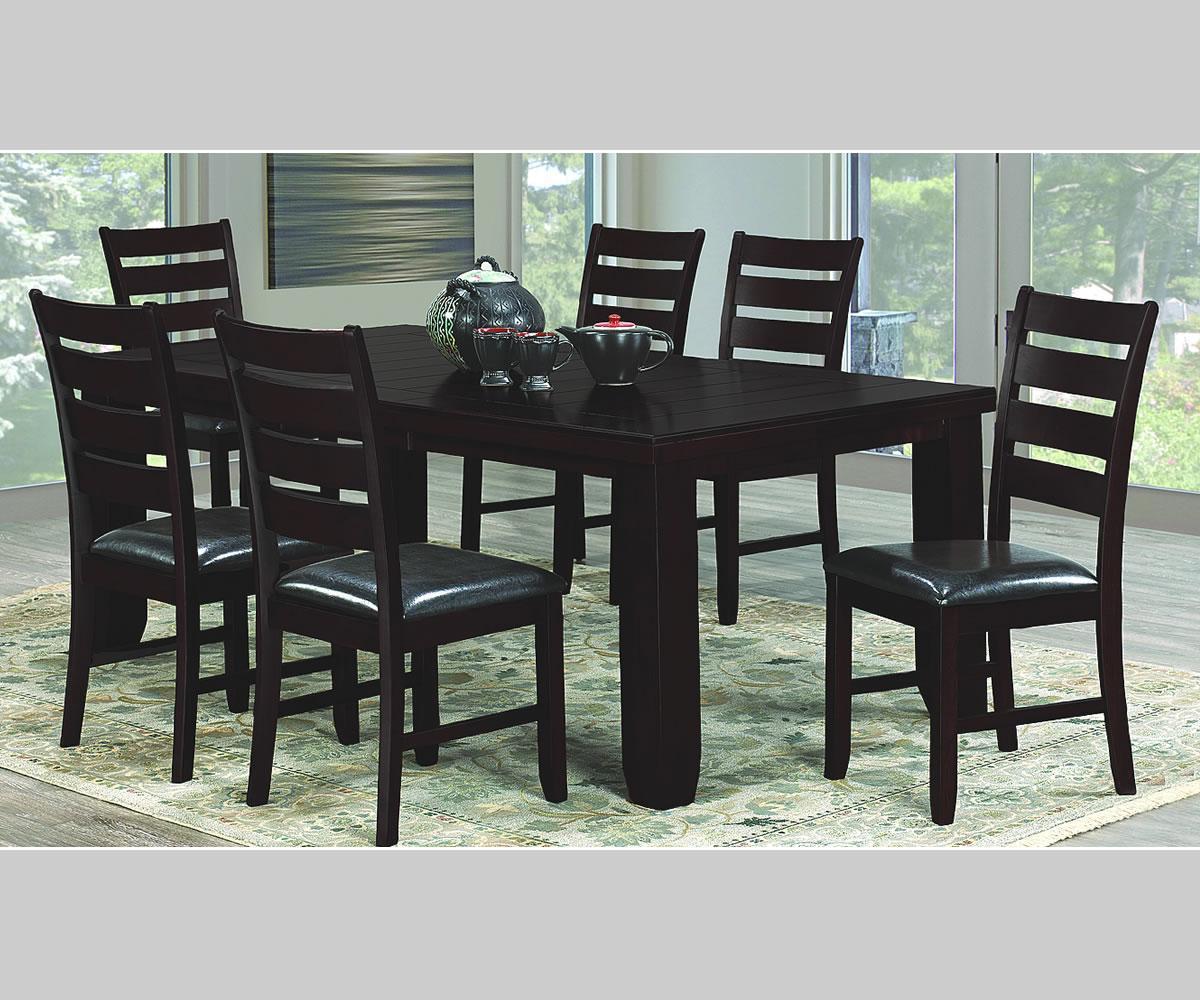 Oakley 7 Piece Dining Set Color Espresso