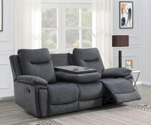 Finley 3 Piece Recliner Set 9777 Color Grey - Furniture Trends