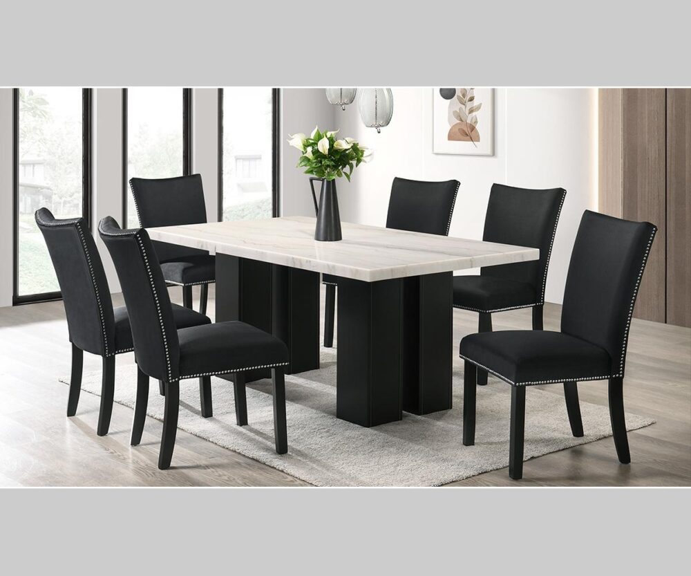 Lantana T7040 DTS BK 7 Piece Dining Set
