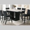 Folando P6335 DTS BK 7 Piece Dining Set - Furniture Trends