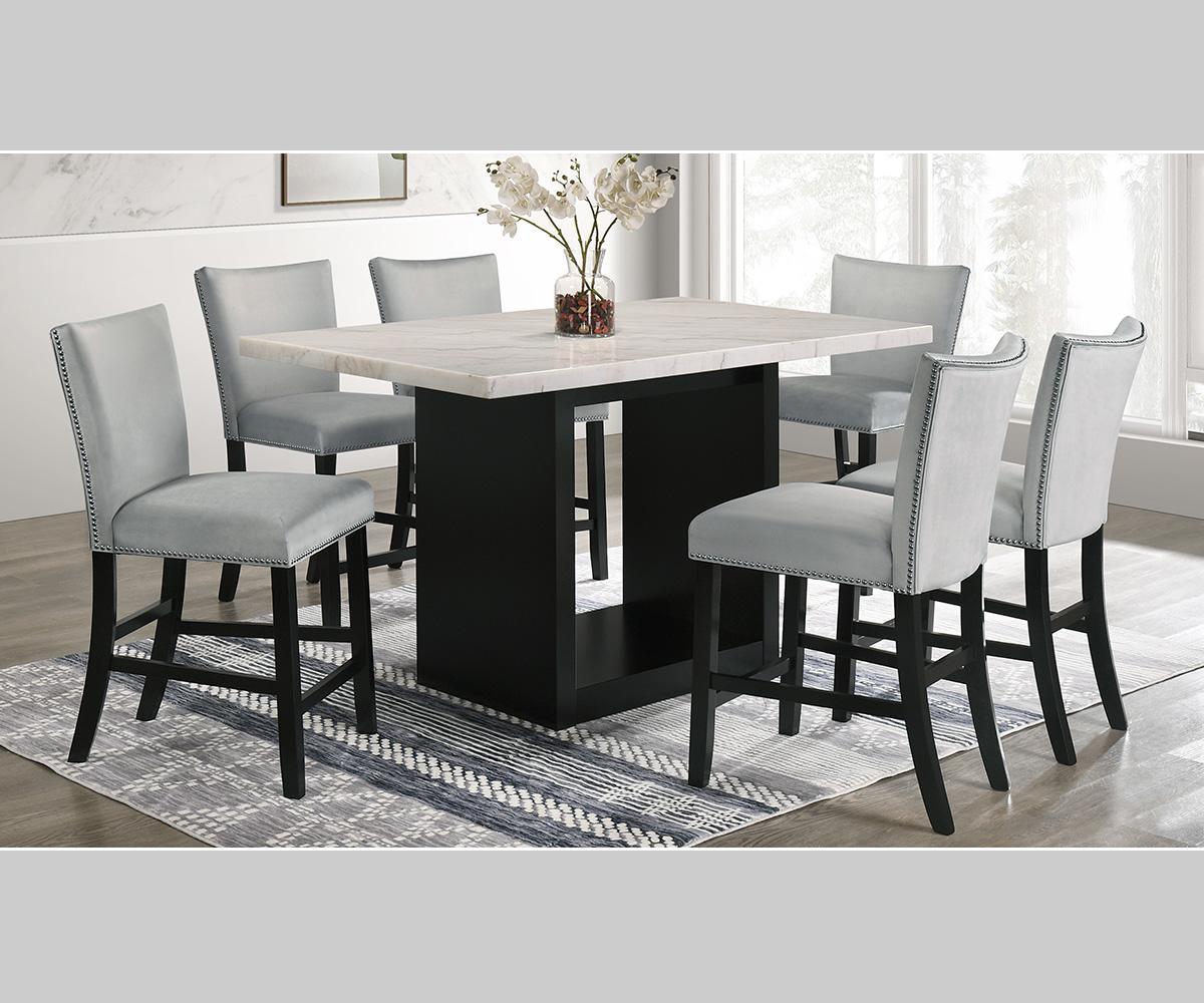 Folando P6335 DTS BK 7 Piece Dining Set - Image 2