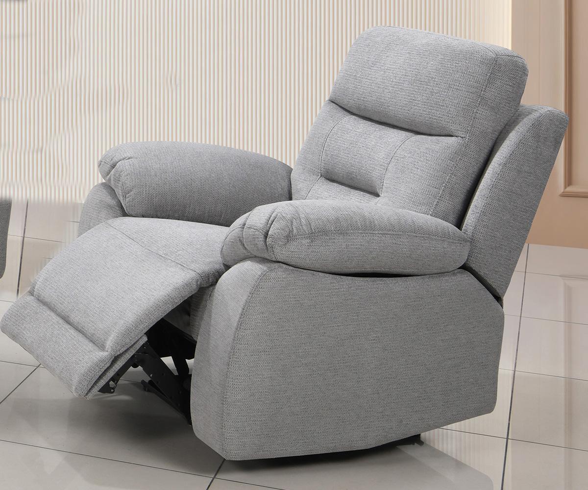 Calypso 3 Piece Power Recliner Set Color Grey - Image 4