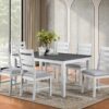 Melbourne 7 Piece Dining Set Grey Color - Furniture Trends