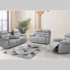 Calypso 3 Piece Power Recliner Set Color Grey - Furniture Trends