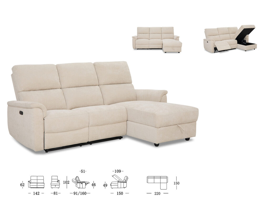 Alternative view of Manoa Sectional 60777