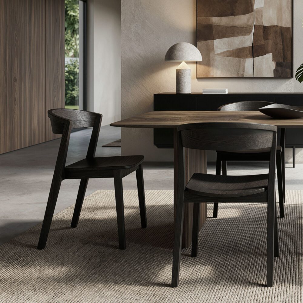 Alternative view of Nicco Dining/Lounge Chair, Set of 2 in Mocha
