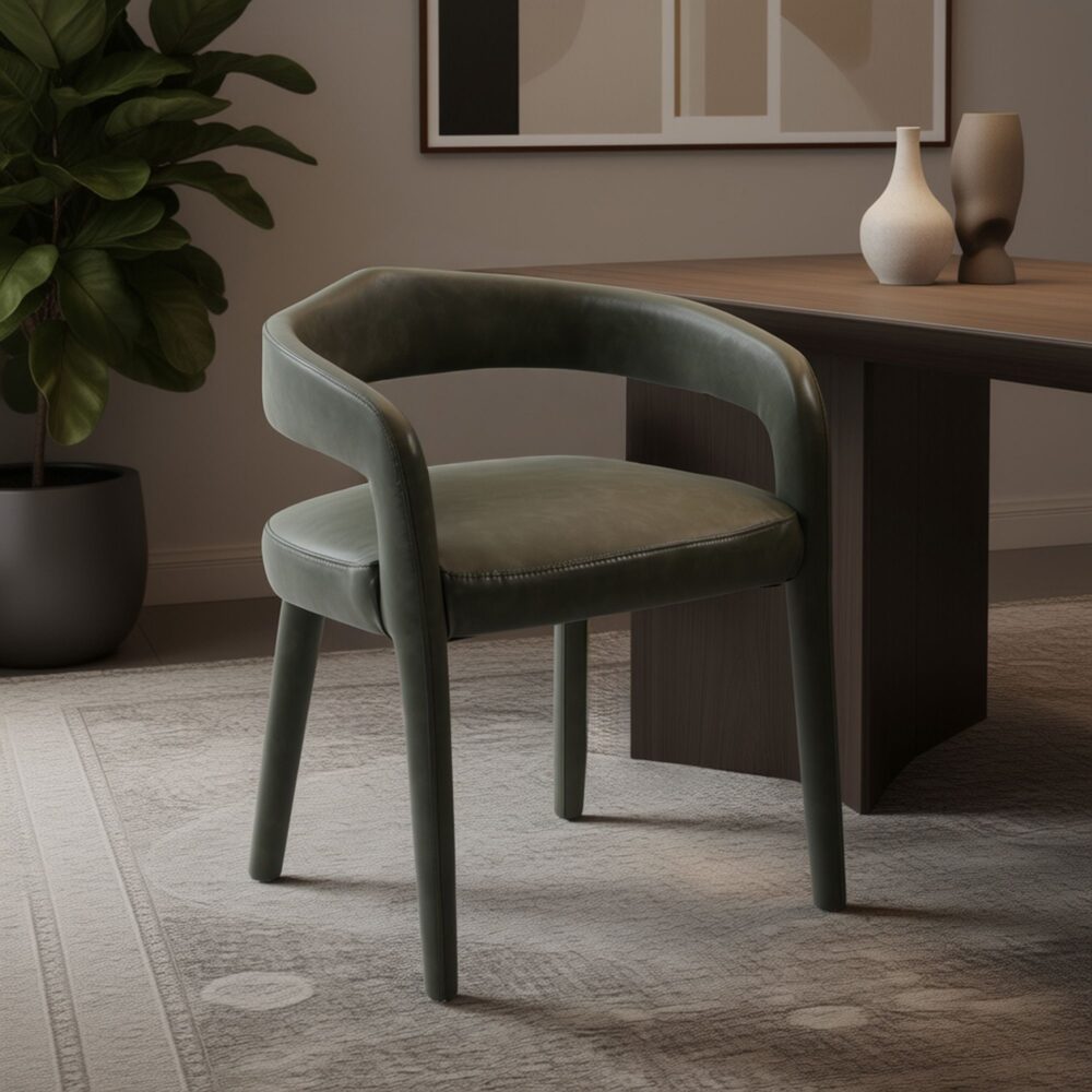 Alternative view of Caden Dining/Lounge Chair, Set of 2 in Moss