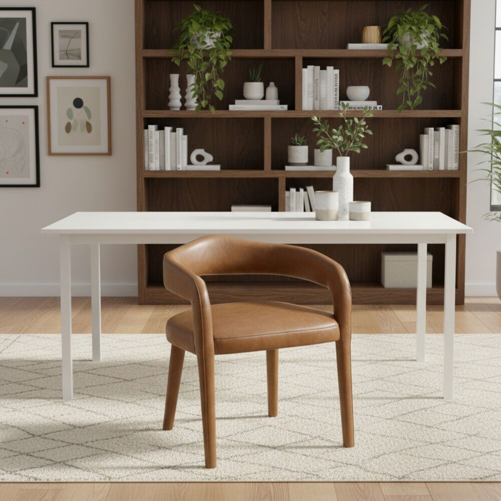Alternative view of Caden Dining/Lounge Chair, Set of 2 in Saddle