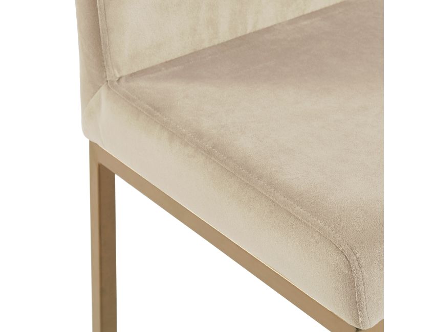 Diego 26" Counter Stool, Set of 2 in Beige and Aged Gold - Image 6