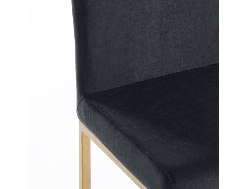 Diego 26" Counter Stool, Set of 2 in Black and Aged Gold - Image 6