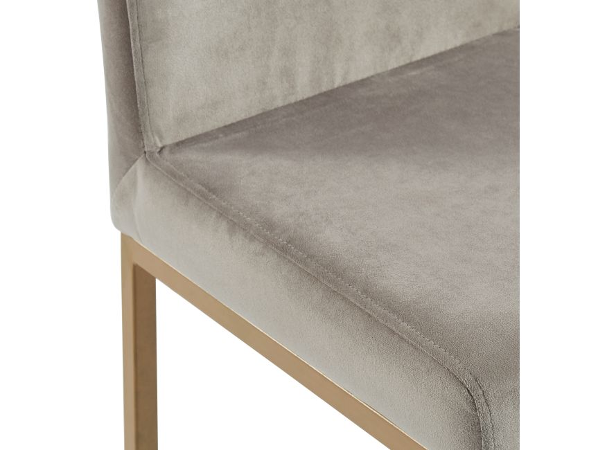 Diego 26" Counter Stool, Set of 2 in Grey and Aged Gold - Image 6