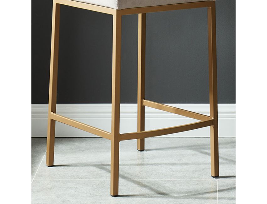 Diego 26" Counter Stool, Set of 2 in Grey and Aged Gold - Image 5