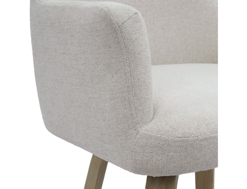 Torra 26" Counter Stool with Swivel, Set of 2 in Oat and Washed Oak - Image 4