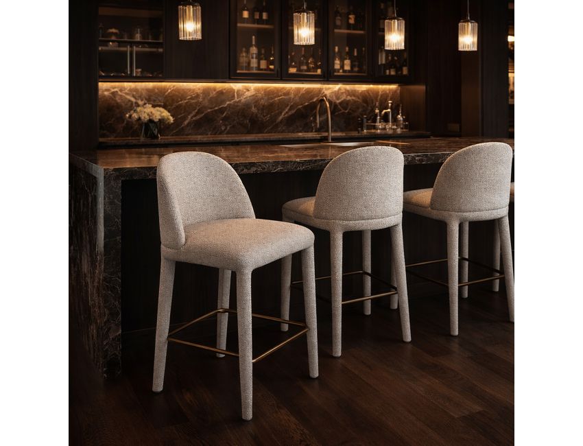 Kiara 26" Counter Stool, Set of 2 in Beige - Image 8