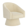 Aggio Accent Chair in Ivory - Furniture Trends
