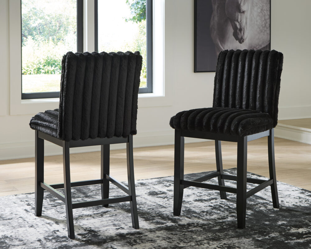 Alternative view of Mervannie Upholstered Barstool Set of 2