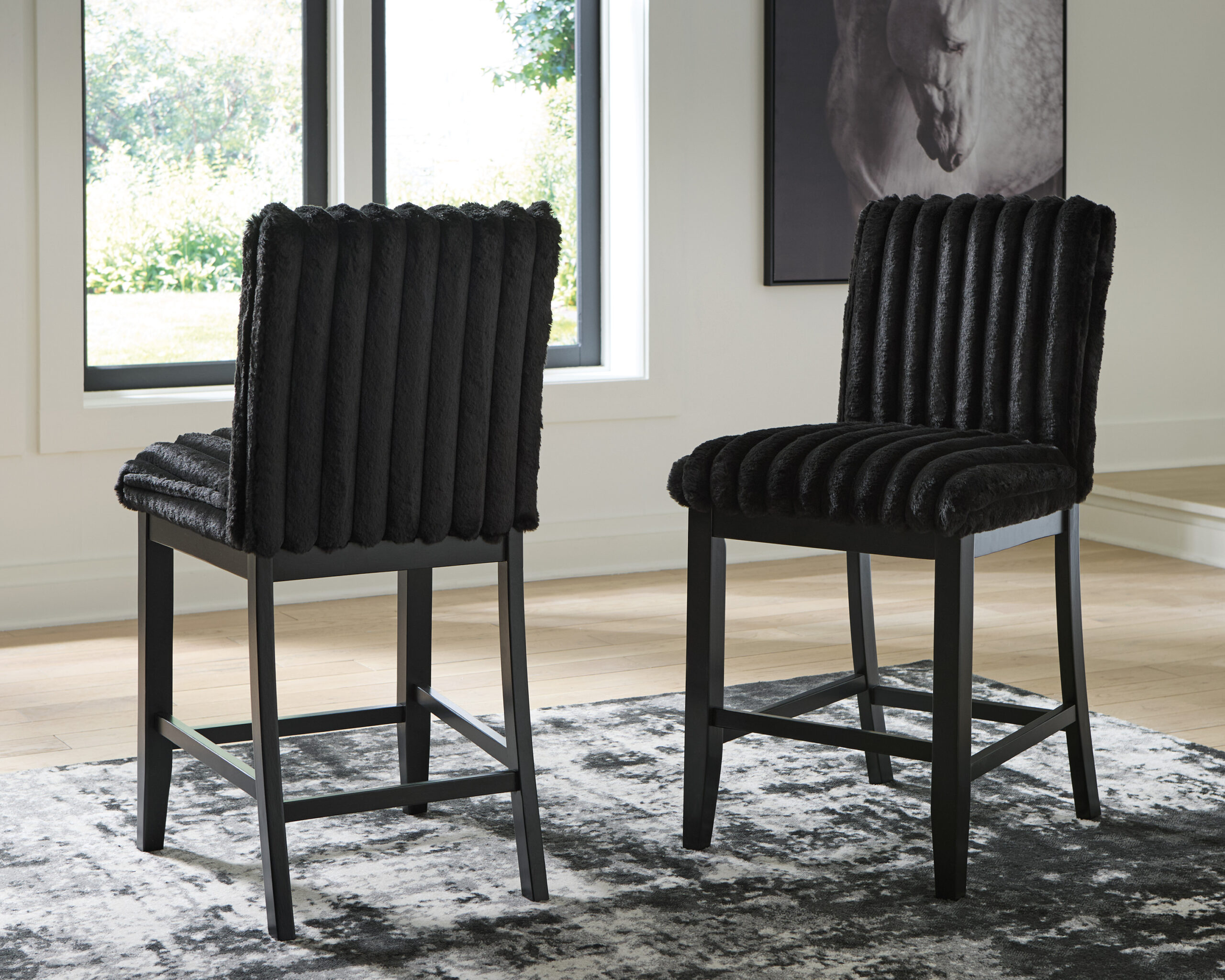 Mervannie Upholstered Barstool Set of 2 - Image 2