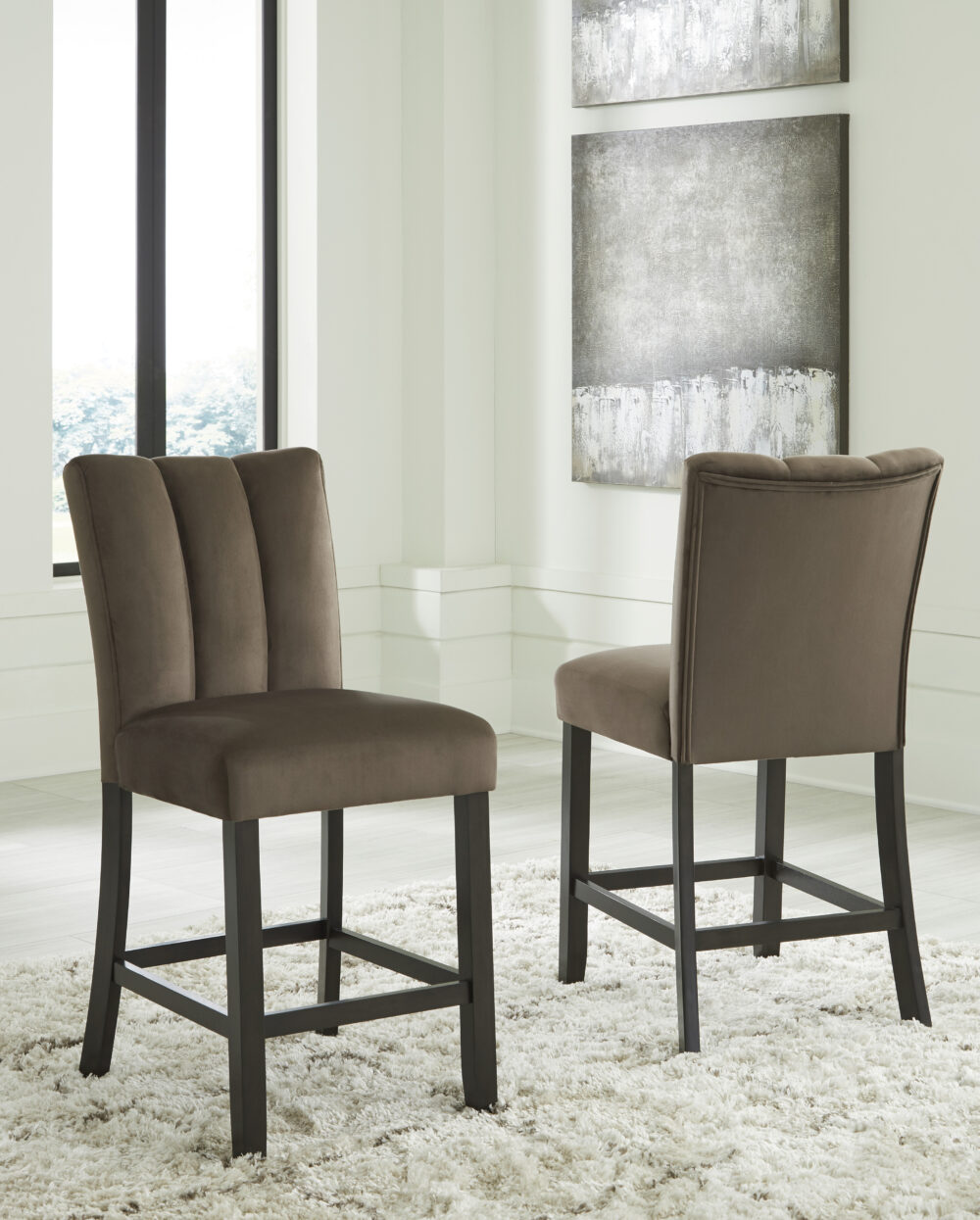 Alternative view of Jeshina Upholstered Barstool Set of 2