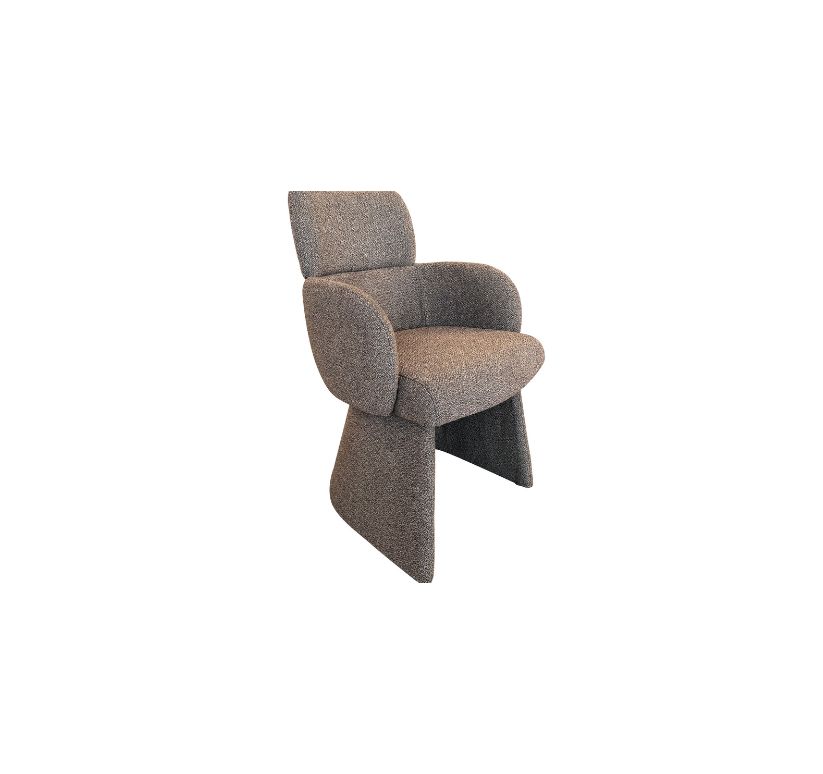 Titani Dining/Lounge Chair in Brown