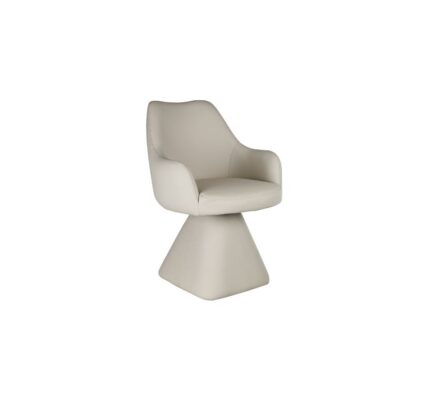 Caprese Swivel Dining and Accent Chair in Beige