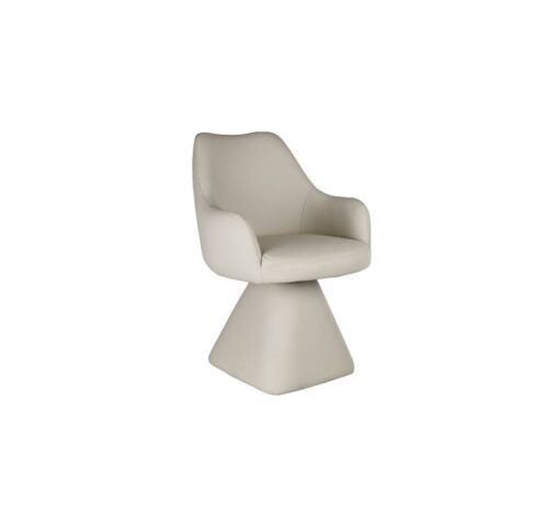 Caprese Swivel Dining and Accent Chair in Beige - Furniture Trends
