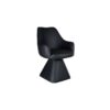 Caprese Swivel Dining and Accent Chair in Black - Furniture Trends